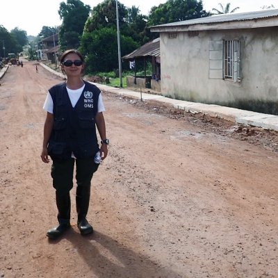 Kei Owada on assignment in Sierra Leone